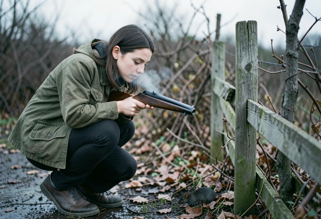 Rat Shooting with Air Rifle